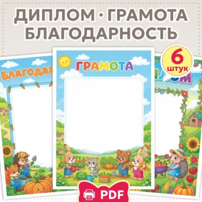 диплом грамота благодарность огород на окне осенняя ярмарка шаблон скачать